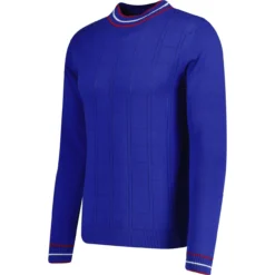 Moore Mod Pointelle Knit Tipped Mock Turtleneck Jumper In Zinfandel -Classic Gents Fit Sales madcapeng poitelle jumper police side 01641.1676647968 3