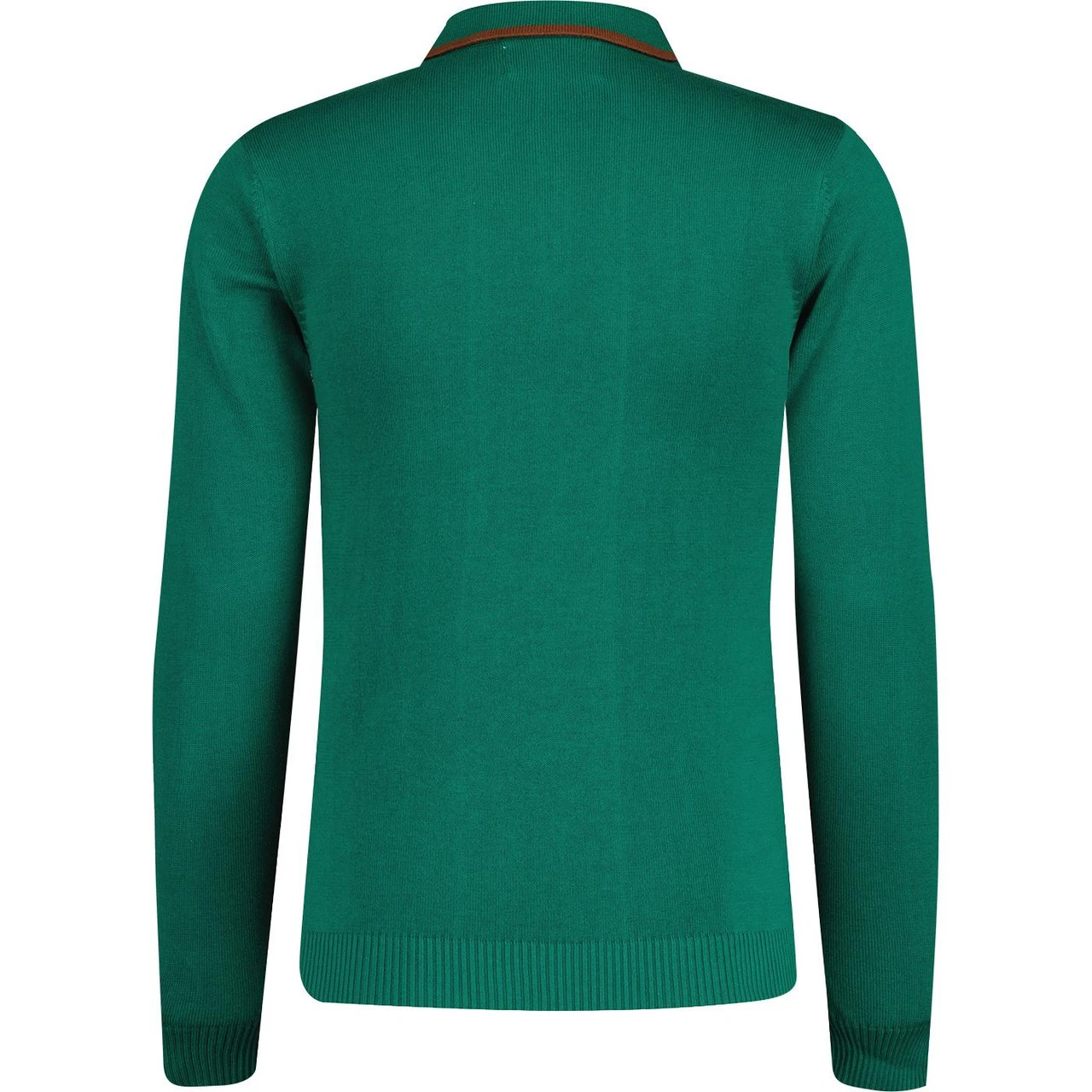 Nova Mod Ribbed Panel Knitted Polo Shirt In Black 12 Nova Mod Ribbed Panel Knitted Polo Shirt In Black - Image 12