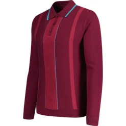 Nova Rib Knit Tonal Stripe Polo (E) -Classic Gents Fit Sales madcapeng ribbed polo top port side 21561.1673453185 1