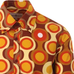 Trip Psych-Out Circle Mod Shirt B/M -Classic Gents Fit Sales madcapeng trip shirt mustard detail 55585.1661264562