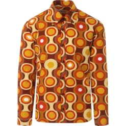 Trip Psych-Out Circle Mod Shirt R/B -Classic Gents Fit Sales madcapeng trip shirt mustard fornt 36357.1661264560 5
