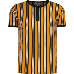 Squire Retro Mod Stripe Grandad Tee