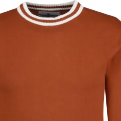 LS Moon Mod Tipped Knit Jumper (G) -Classic Gents Fit Sales madcapengland moon ls top ginger detail 03641.1689696934 1