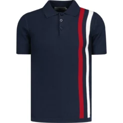 Beck Mod Racing Stripe Knit Polo B -Classic Gents Fit Sales madcapengland racing polo blazer front 18161.1671462745