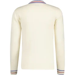 Moore MADCAP Turtleneck Pointelle Knit Jumper (WW) -Classic Gents Fit Sales madcapengland turtleneck pointelle top white back 37943.1676646927 1