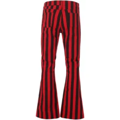 Holy Roller Retro Stripe Flares B/W