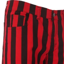 Holy Roller Retro Stripe Flares B/W -Classic Gents Fit Sales medcap holy roller black red 031 98799.1664879879 2