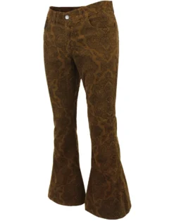 Paisley Rave 1970s Cord Bellbottoms -Classic Gents Fit Sales paisley cord flares 3 24175.1679656831